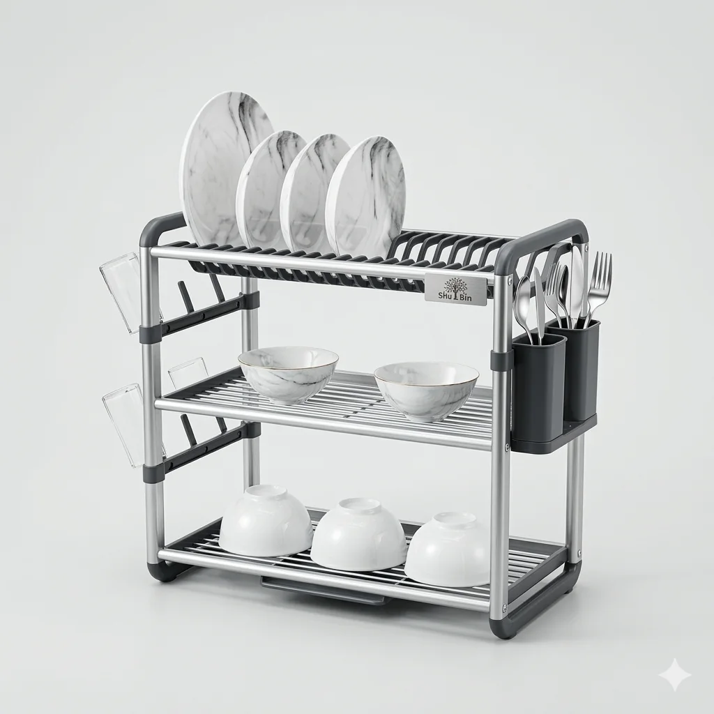 Égouttoir 3 étages en Aluminium