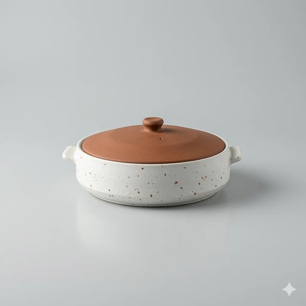 Soupière Plate en grès