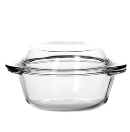 Cocotte ronde avec couvercle en verre borcam