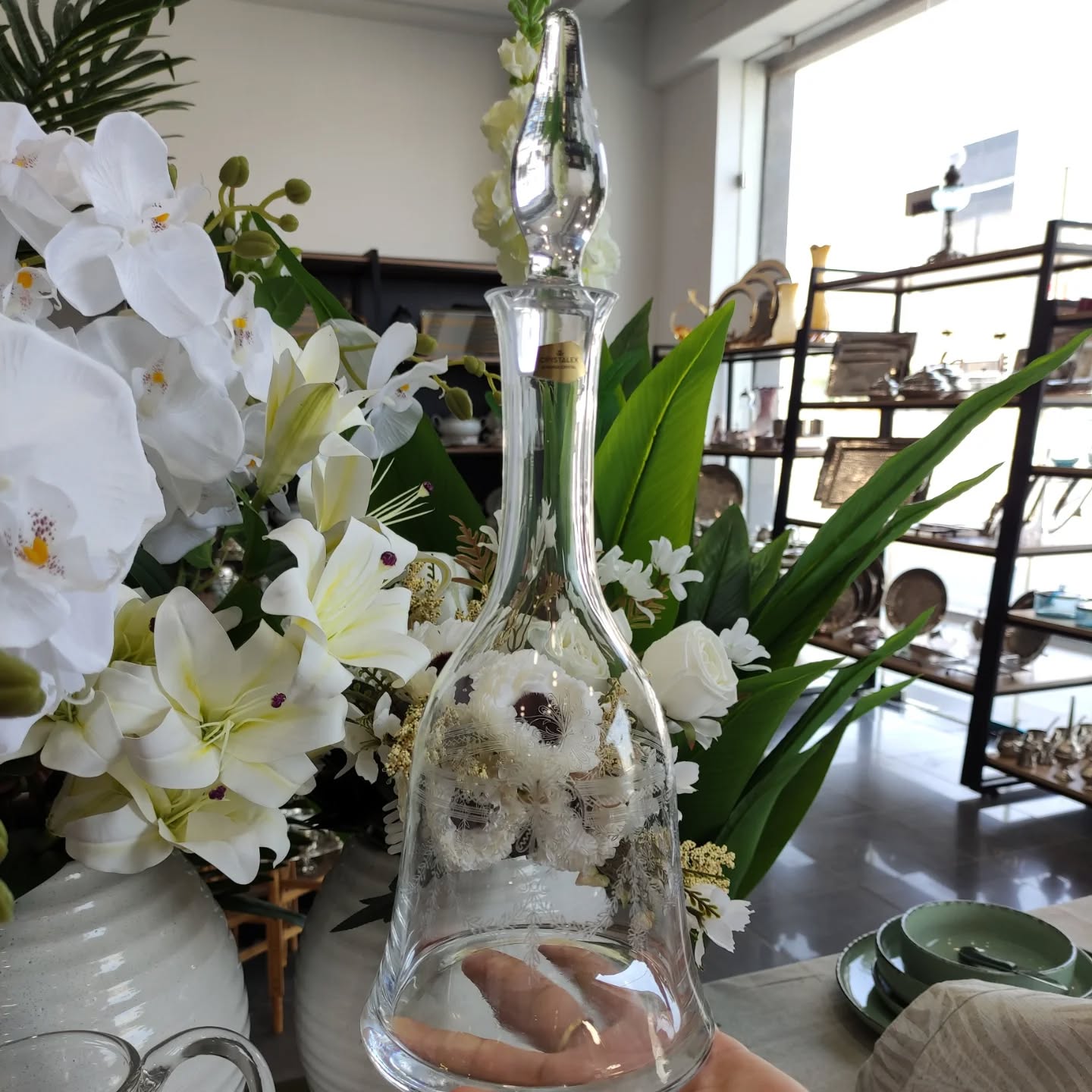Service cristal anjela coeur 50piéce