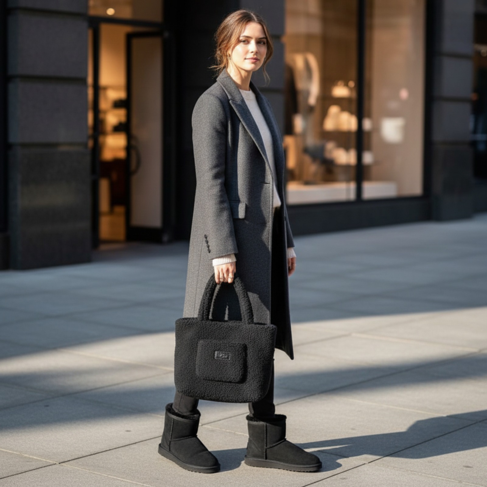 Sac UGG Cozy Tote – Noir Douillet