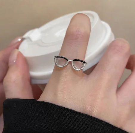 Cute Eyeglasses Ring Fashion Jewelry