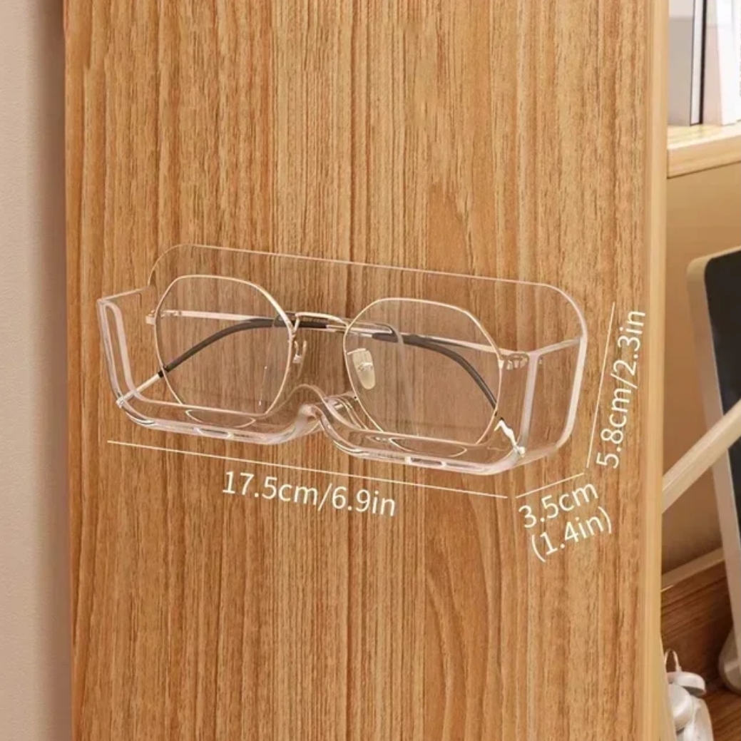 Self-adhesive glasses holder