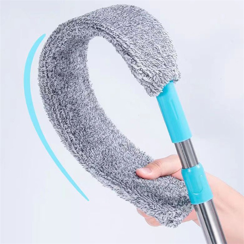 Retractable long handle mop telescopic flexible duster brush