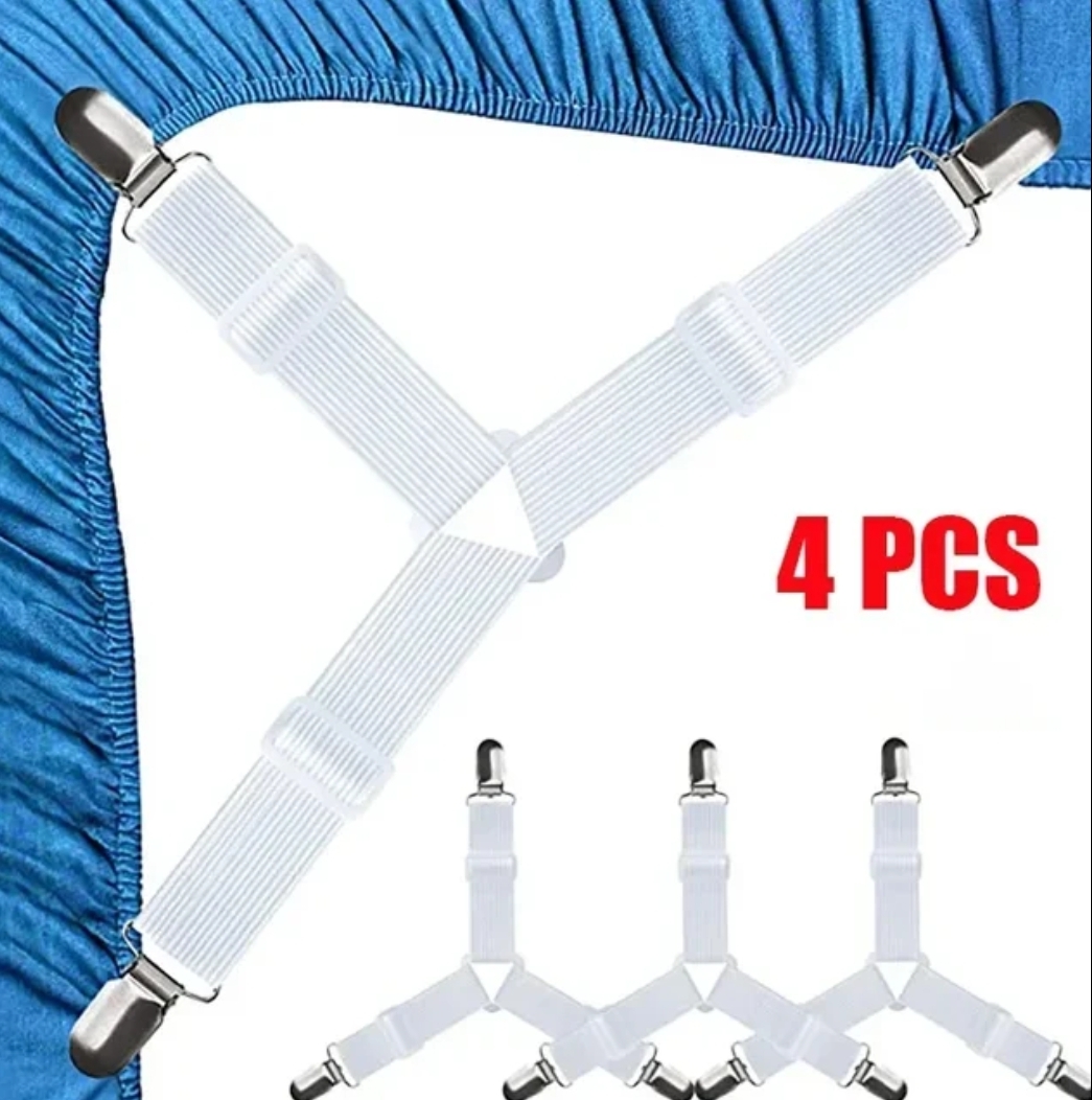 Adjustable bed sheets clips