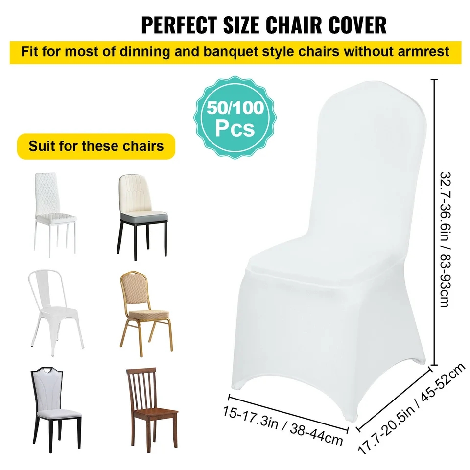 Chair covers (50 Pcs / 100 Pcs) for wedding , party , hotels , Family occasions