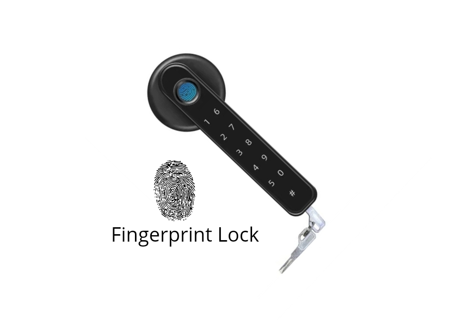 Fingerprint Door Lock, with passcode keypad keyless Entry Door Handle