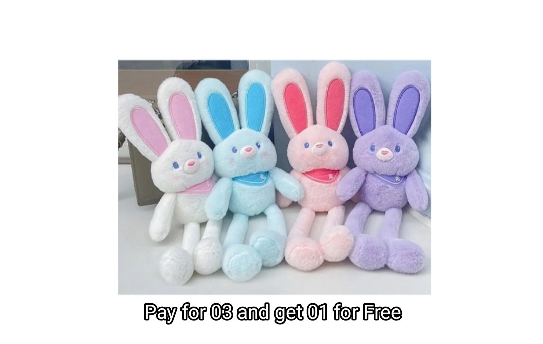 Pulling rabbit kids plush toy