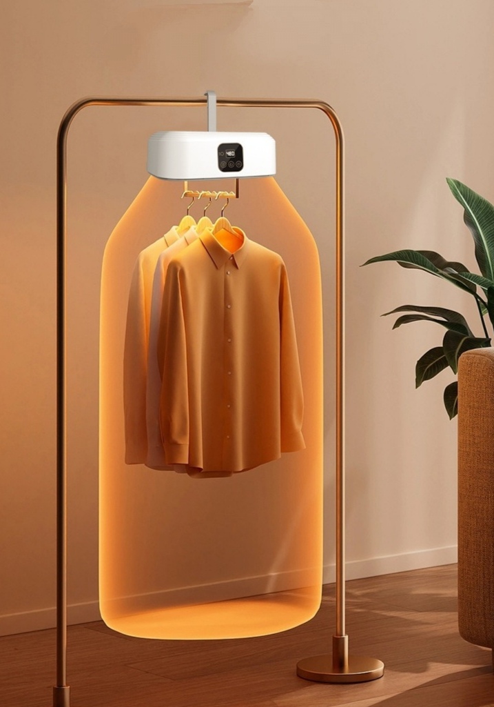 Mini Foldable Clothes Dryer with Timer & 360° Hot Air