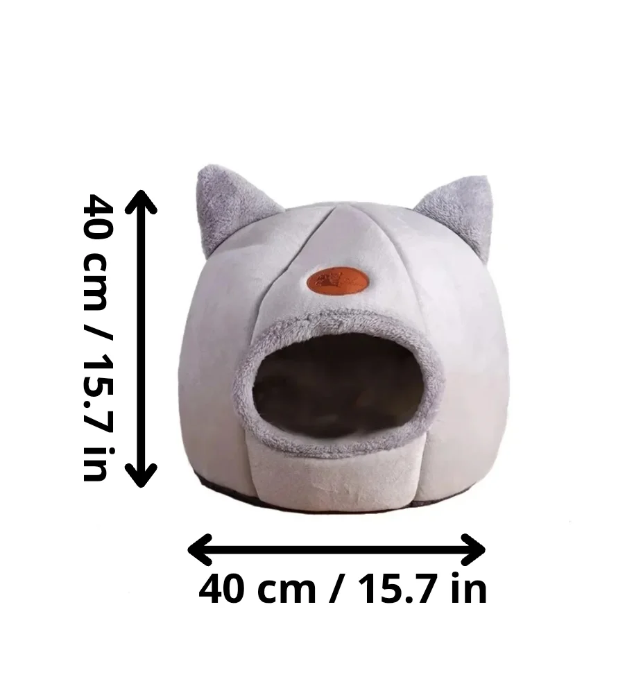 Warm cat house for winter