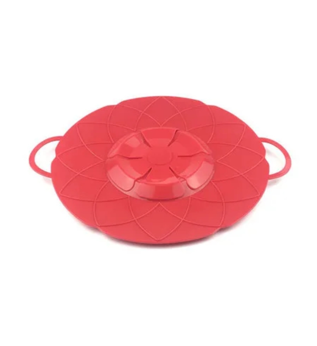 Lid spill stopper cover for pot pan