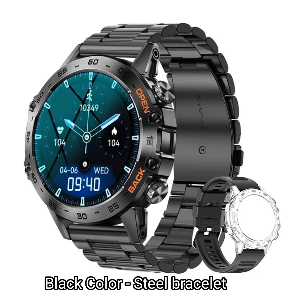 Bluetooth smartwatch 1,39"  call sports fitness tracker IP67 waterproof for Android, IOS