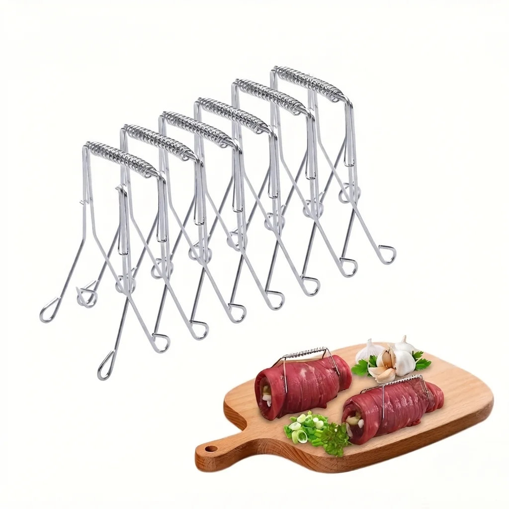 5Pcs Stainless Steel Meat Roll Cooking Clips