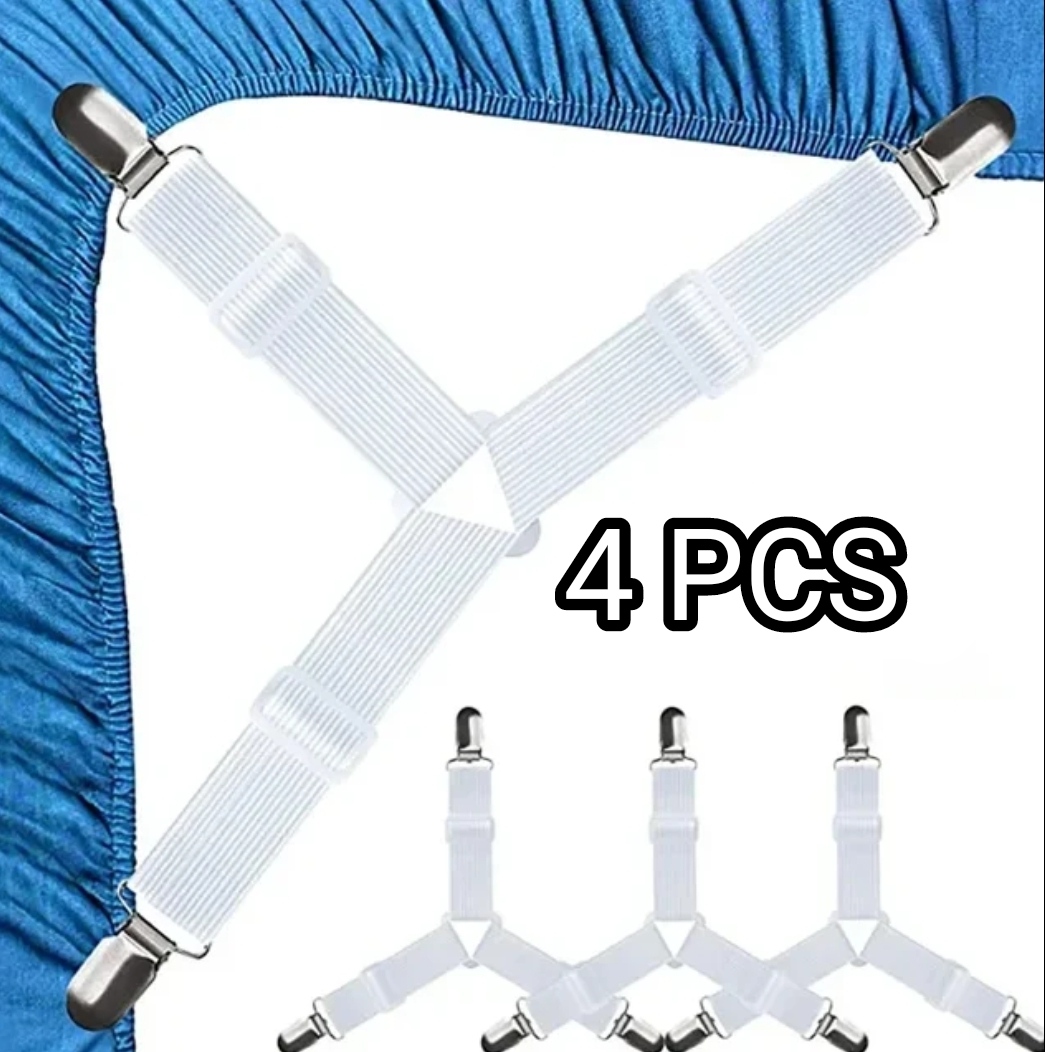 Adjustable bed sheets clips