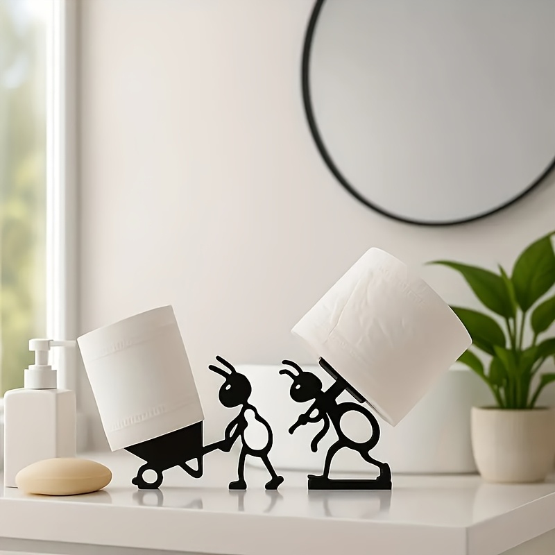 Funny plastic Ant Toilet Paper Holder, Creative Bathroom Decoration Stand