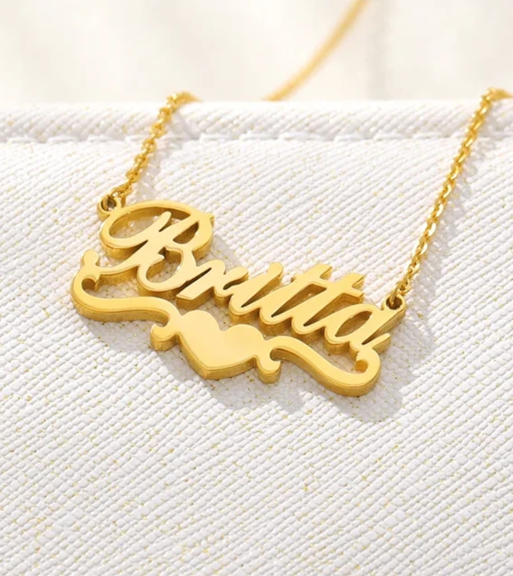 stainless steel custom name necklace , the best gift