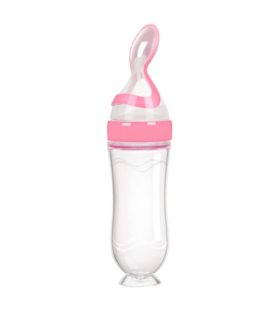 Baby Safe silicone feeding bottle , and fuit squeezing pacifier