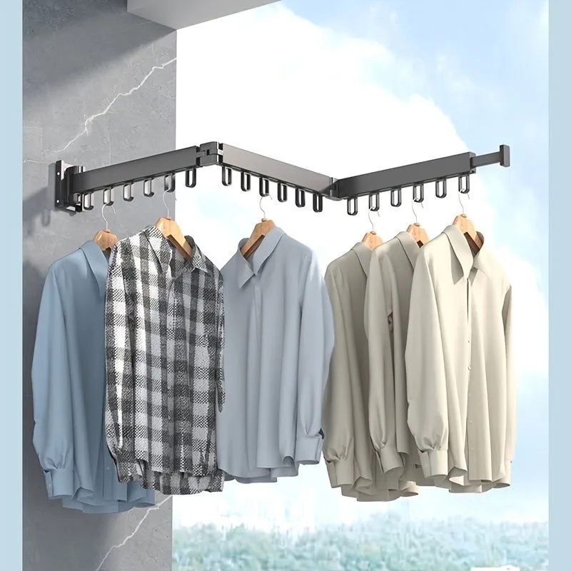 foldable wall mounted drying rack