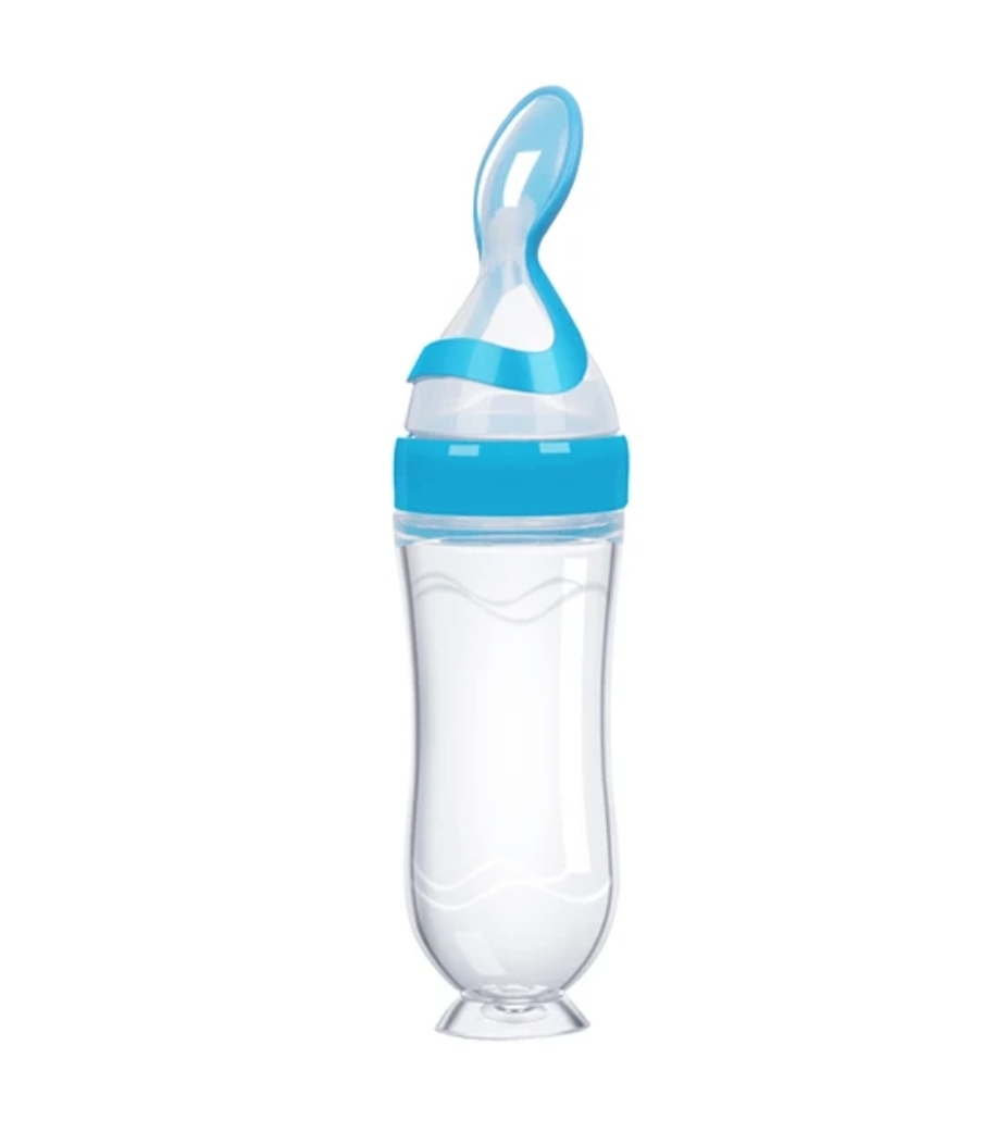 Baby Safe silicone feeding bottle , and fuit squeezing pacifier