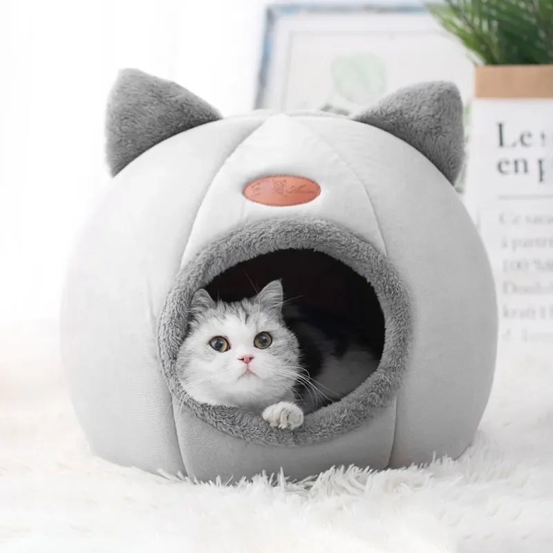 Warm cat house for winter