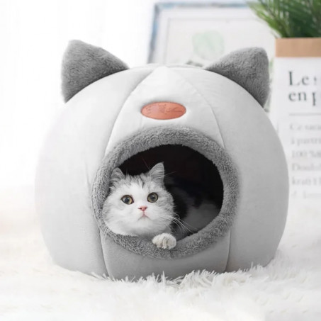 Warm cat house for winter