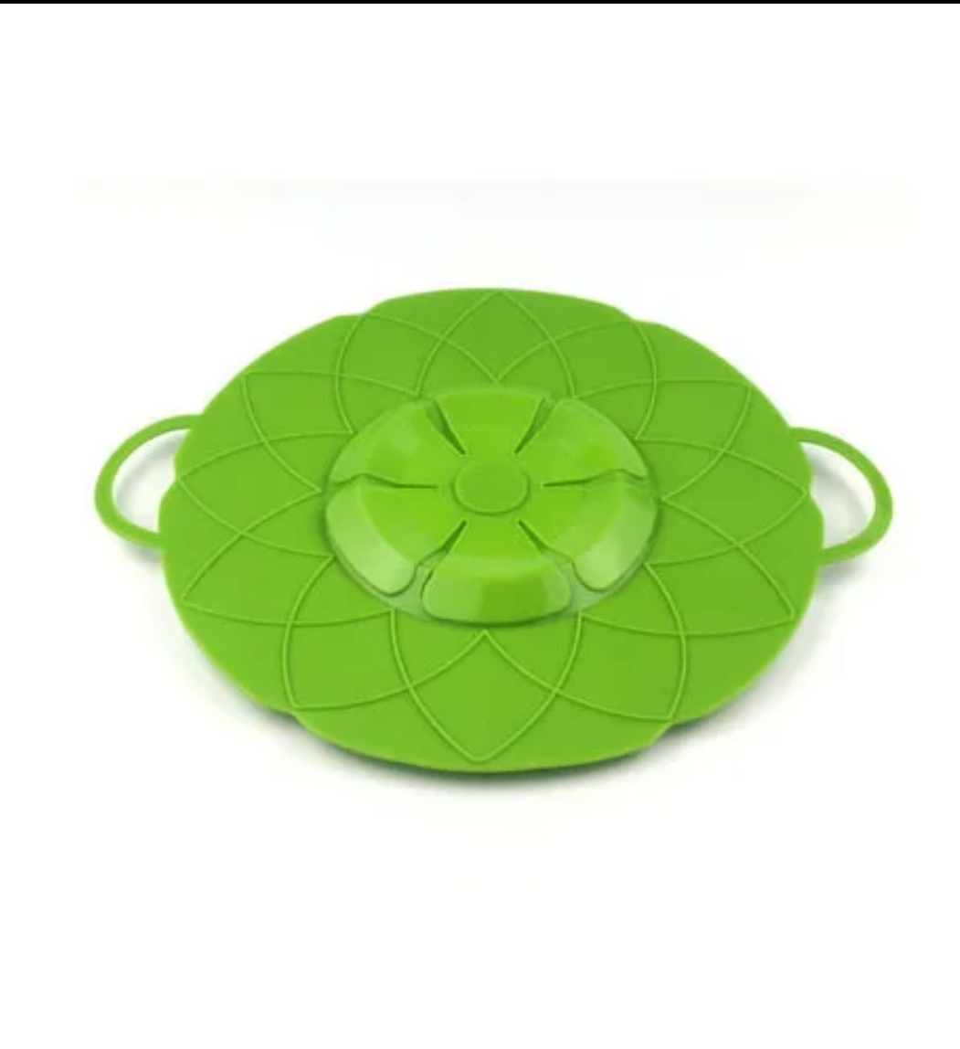 Lid spill stopper cover for pot pan