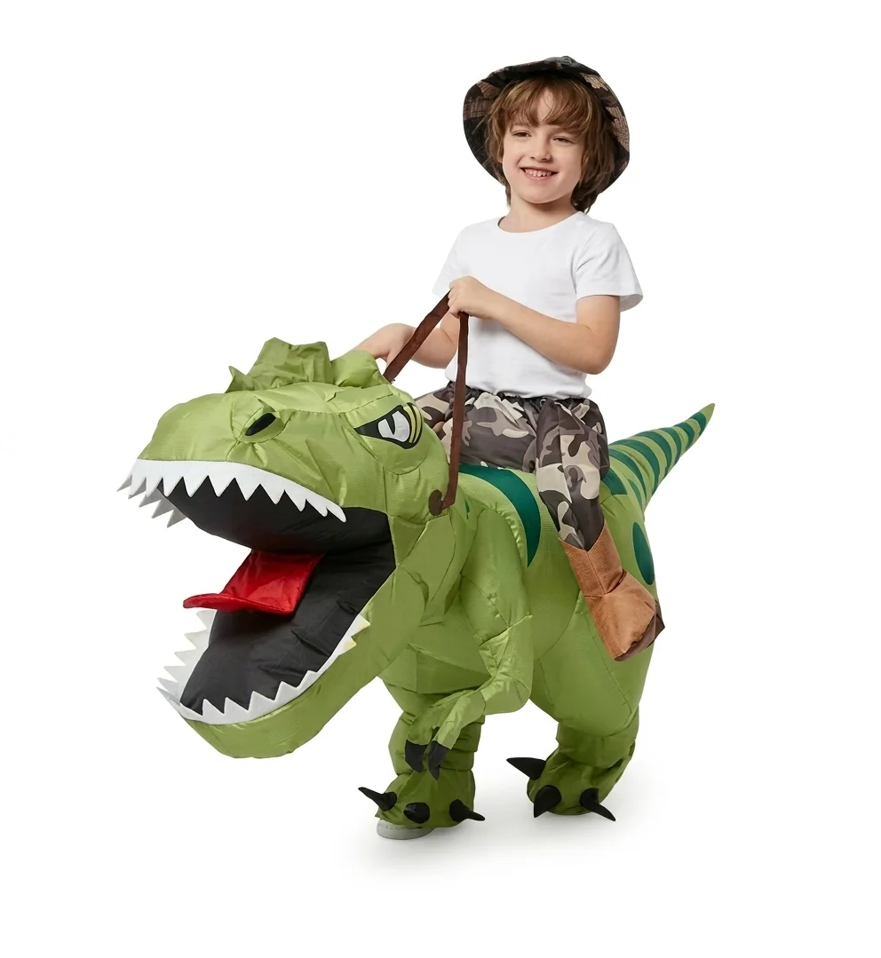 Inflatable Riding Dinosaur Costume for Kids & Adults