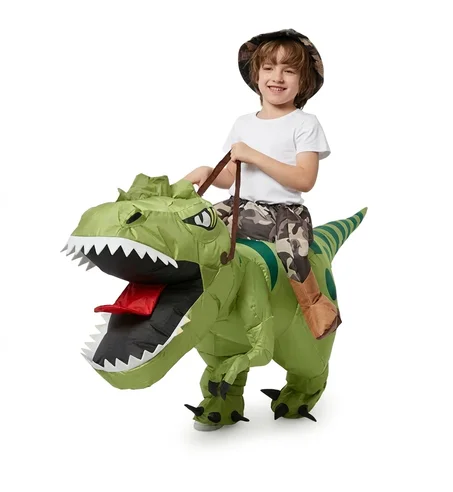 Inflatable Riding Dinosaur Costume for Kids & Adults