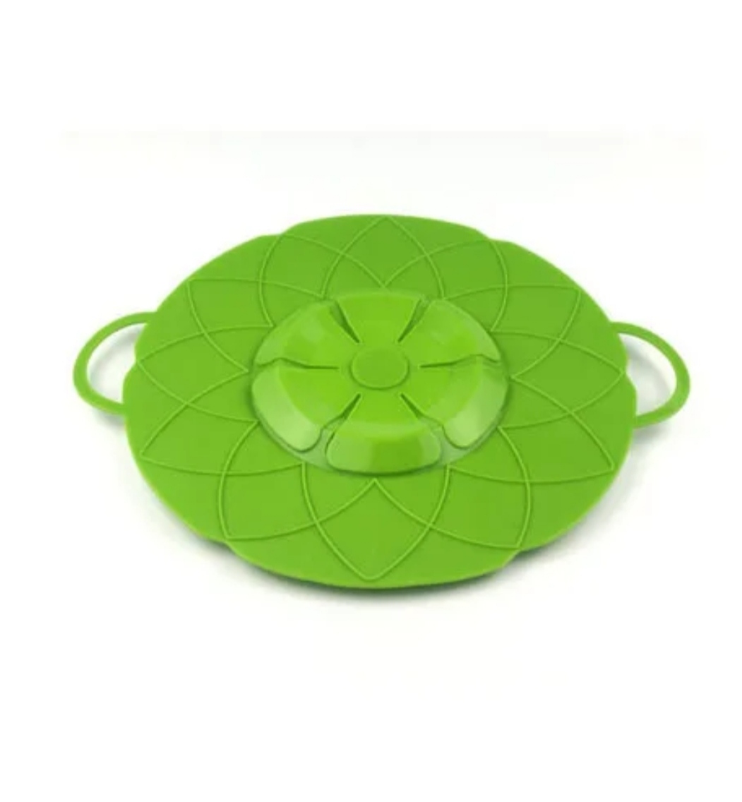 Lid spill stopper cover for pot pan