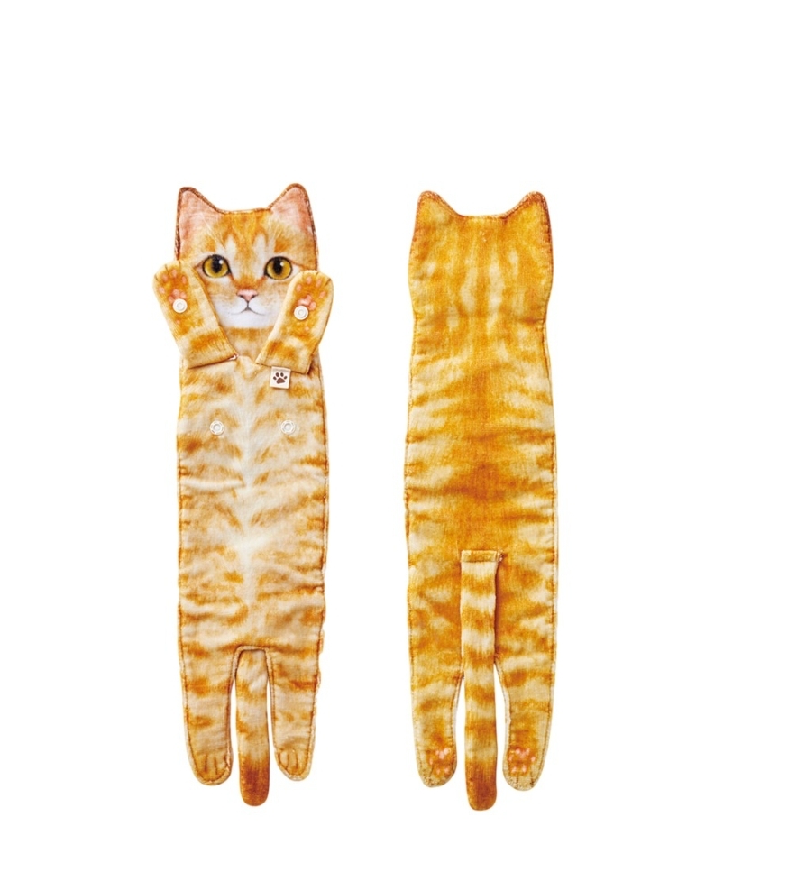Cute Cat Shaped Hand Towels for Kitchen & Bathroom