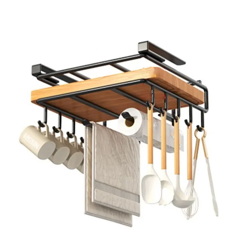 Kitchen hanging organizer with or without hooks