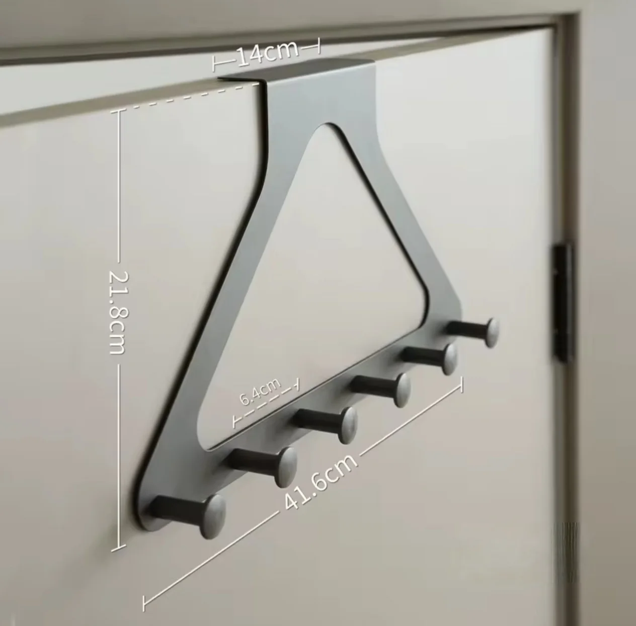 Thin No Drill Over-the-Door Hanger