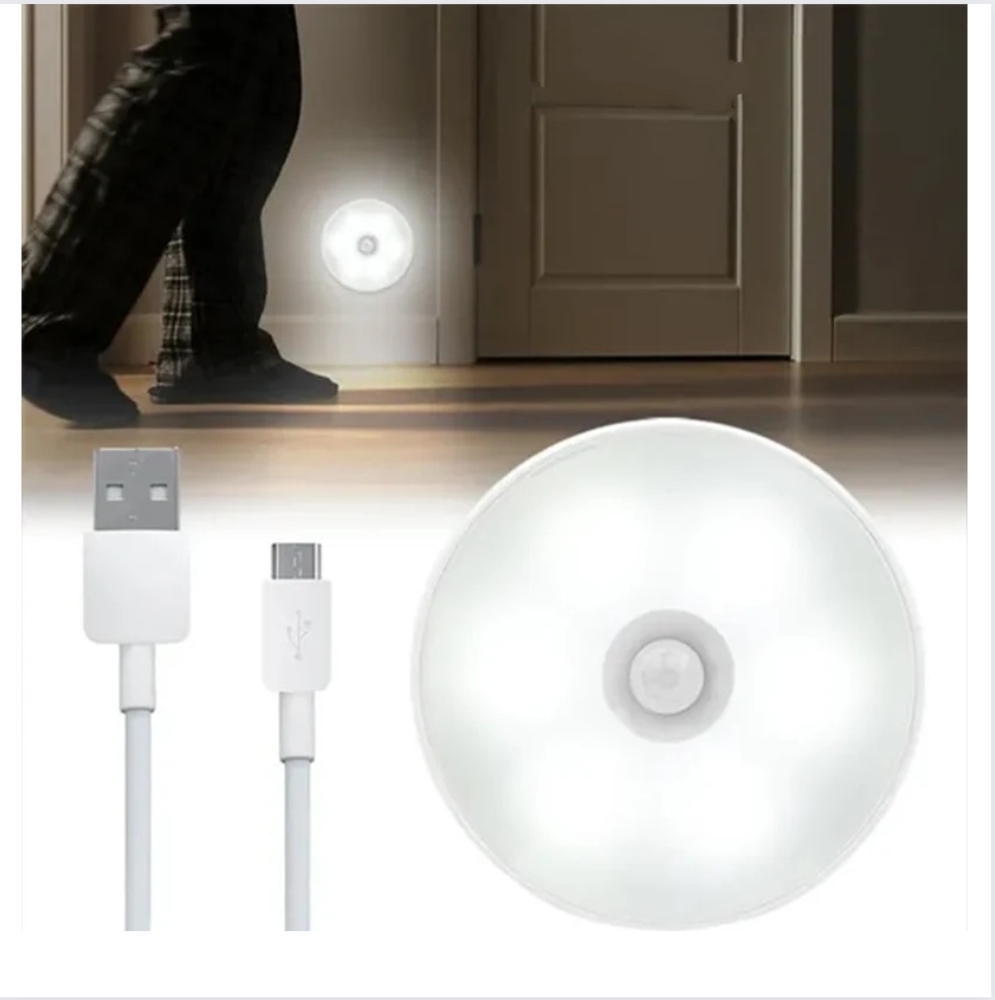 Motion sensor Led night light USB rechargeable