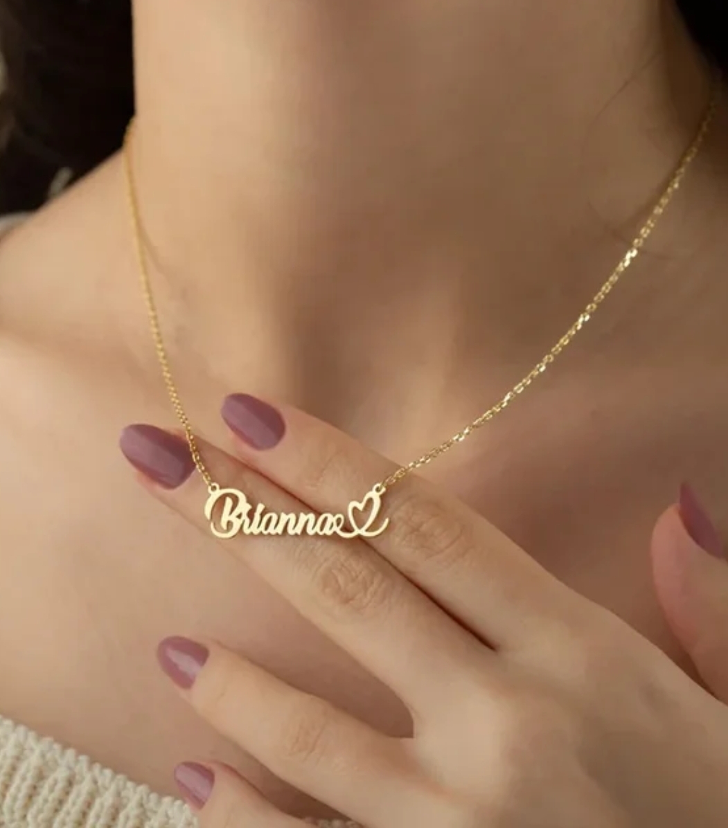 stainless steel custom name necklace , the best gift