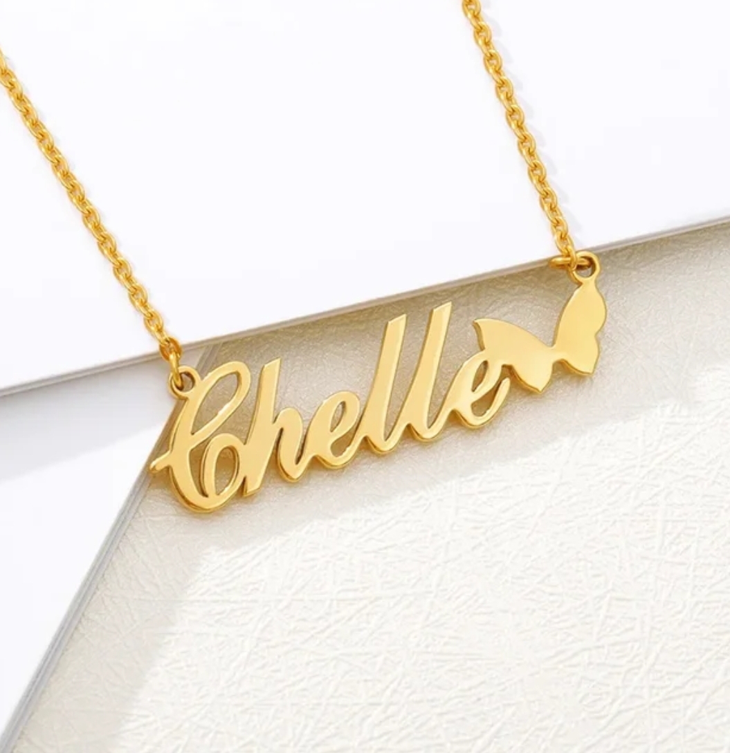 stainless steel custom name necklace , the best gift