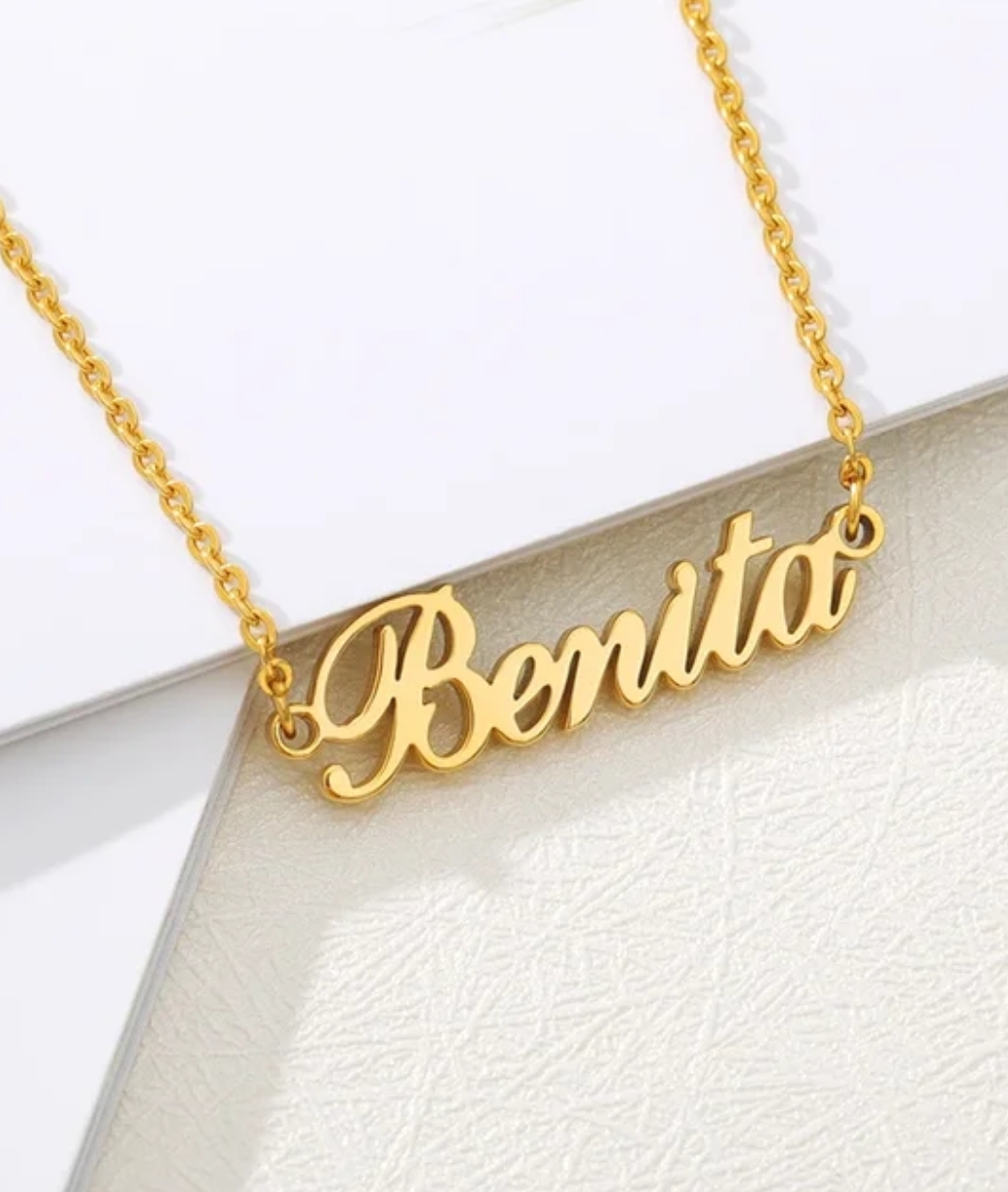 stainless steel custom name necklace , the best gift