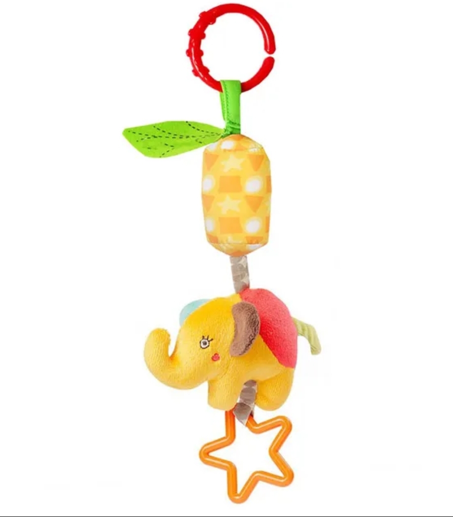 Soft giraffe handbell baby toy