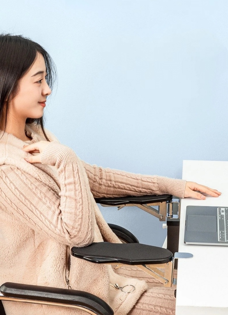 Desk Foldable Rotatable Ergonomic Arm support extention