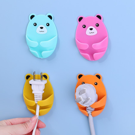 Cute Plug bear hook self adhesive