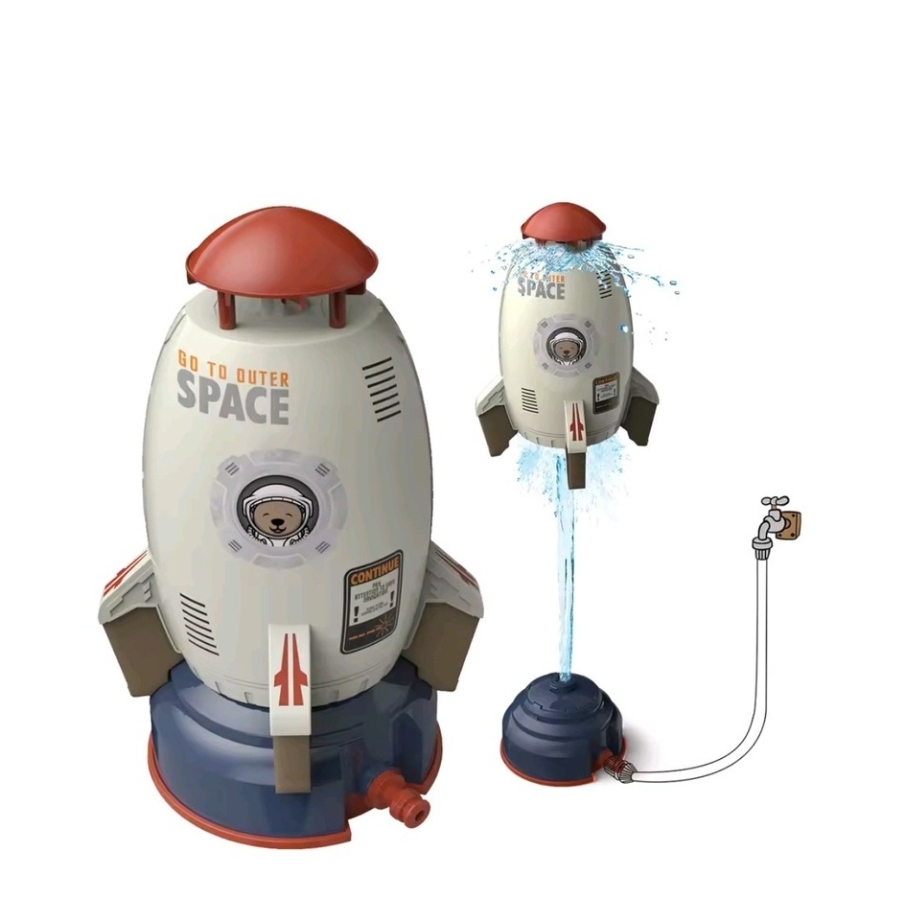 Outdoor Summer Rocket Splash Fountain kids toy
