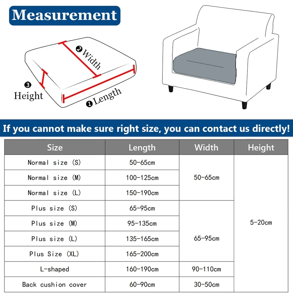 Sofa seat cover, removable seat slip cover