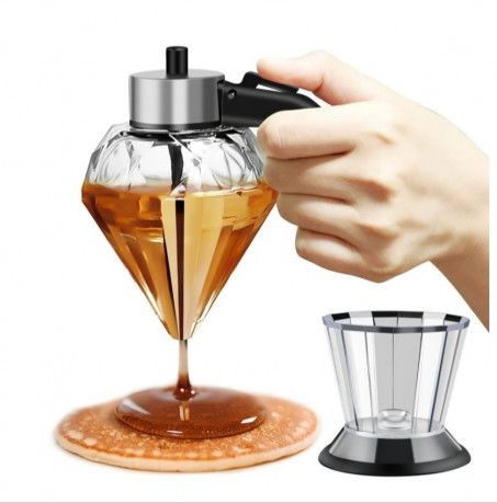 Oil, honey dispenser diamond shaped kitchen tool