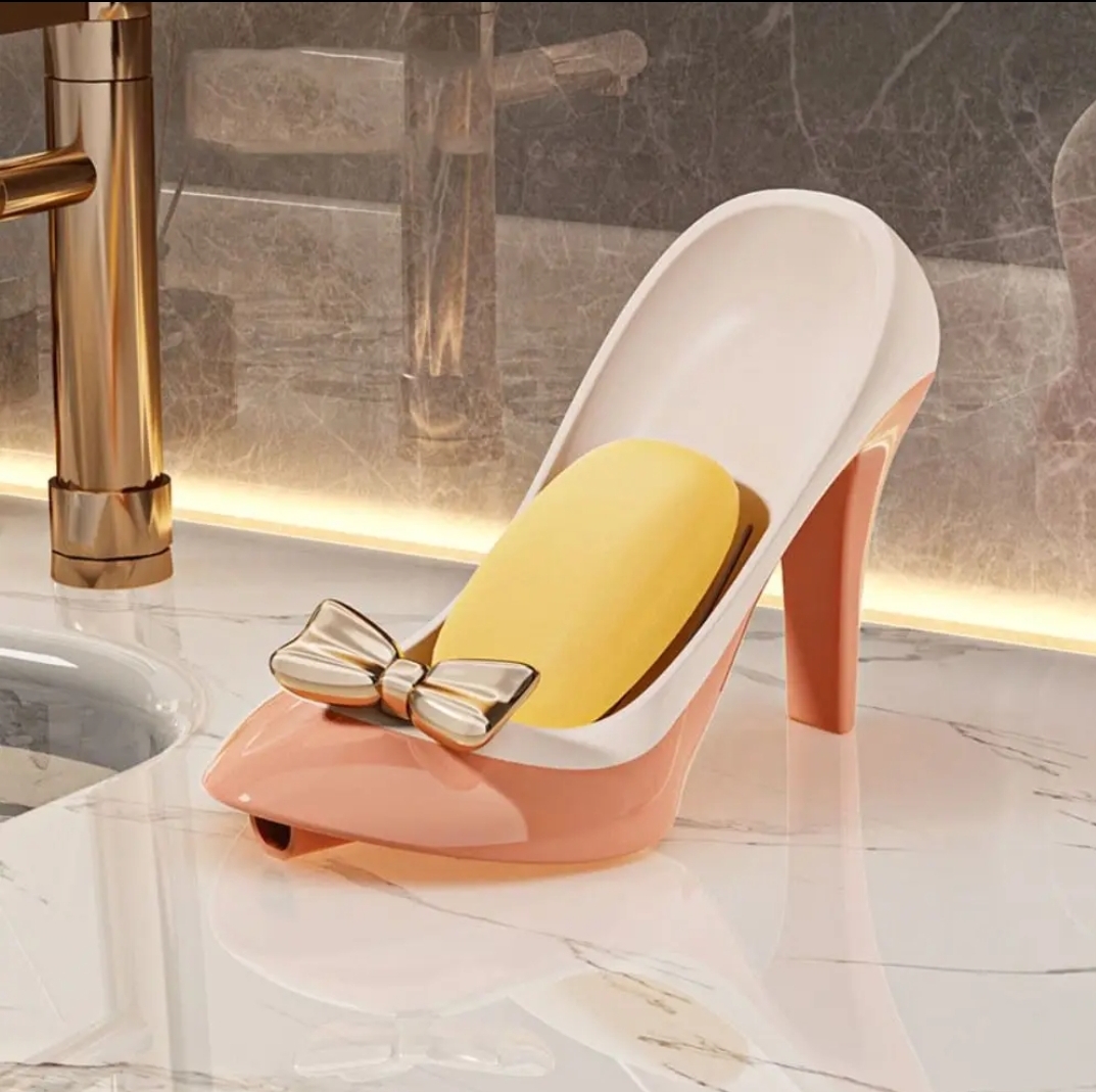 Cute high heels soap sponge holder