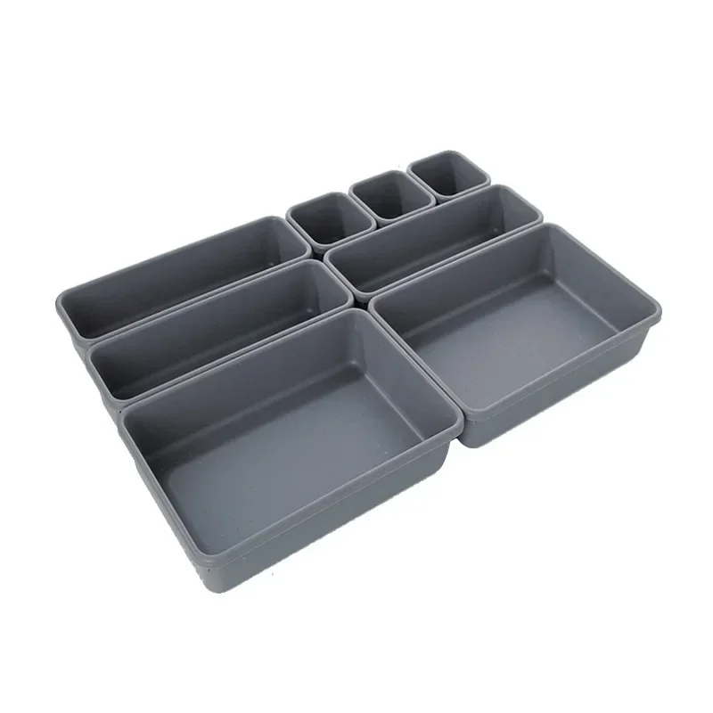 8Pcs set organizer box for kitchen, make up, cosmetics