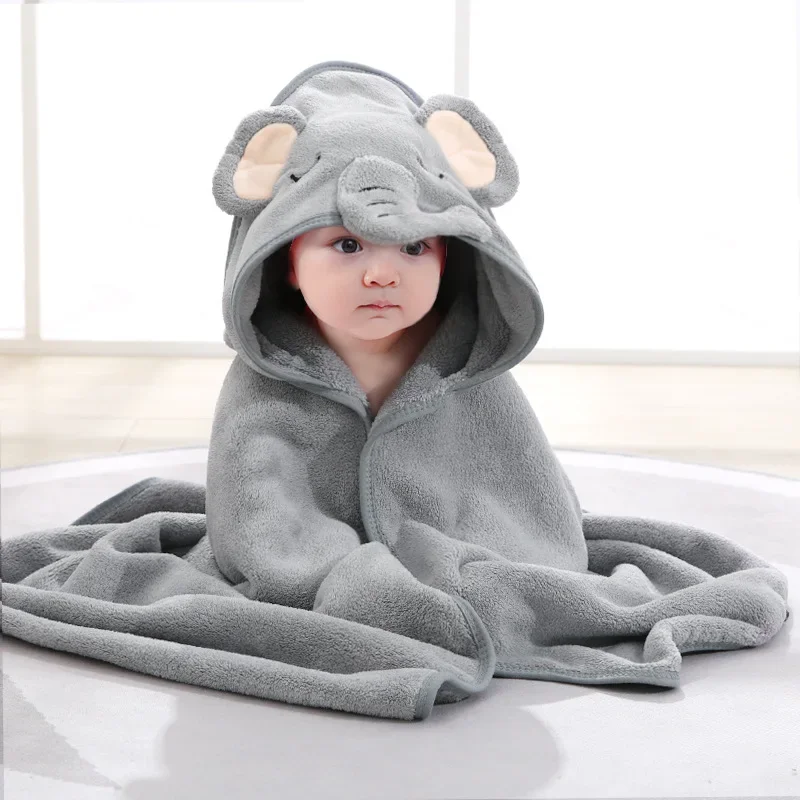 Soft hooded toddlers bath towels