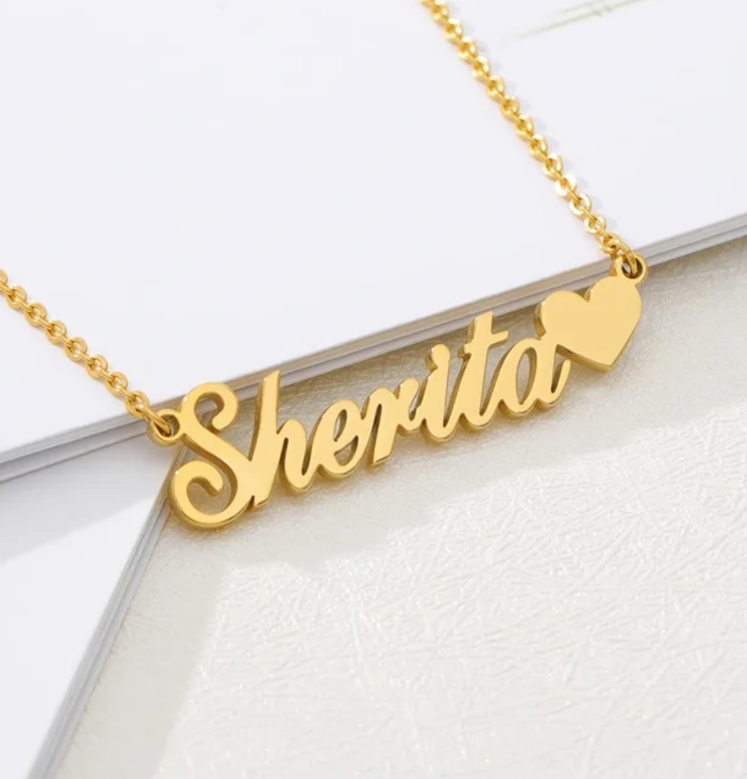 stainless steel custom name necklace , the best gift