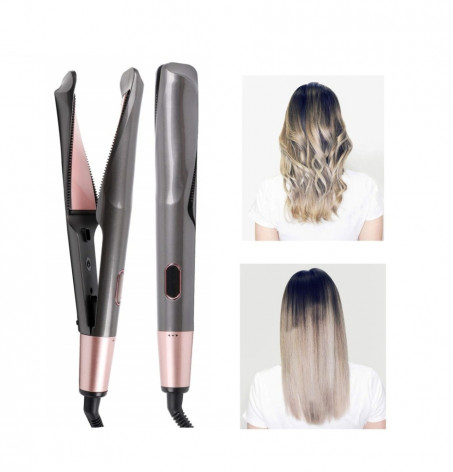 New design 2 in 1 hair straightener and curler