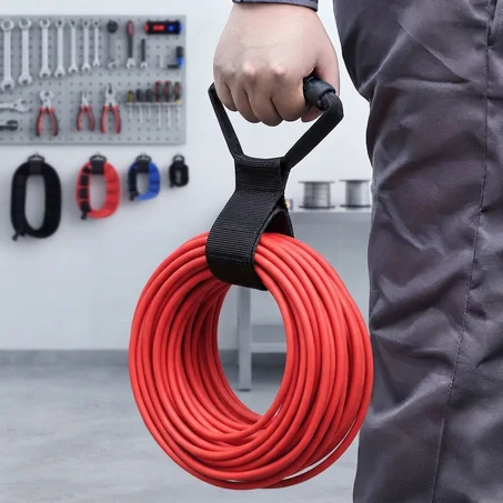 Heavy-Duty Extension Cord Organizer Strap with Carry Handle