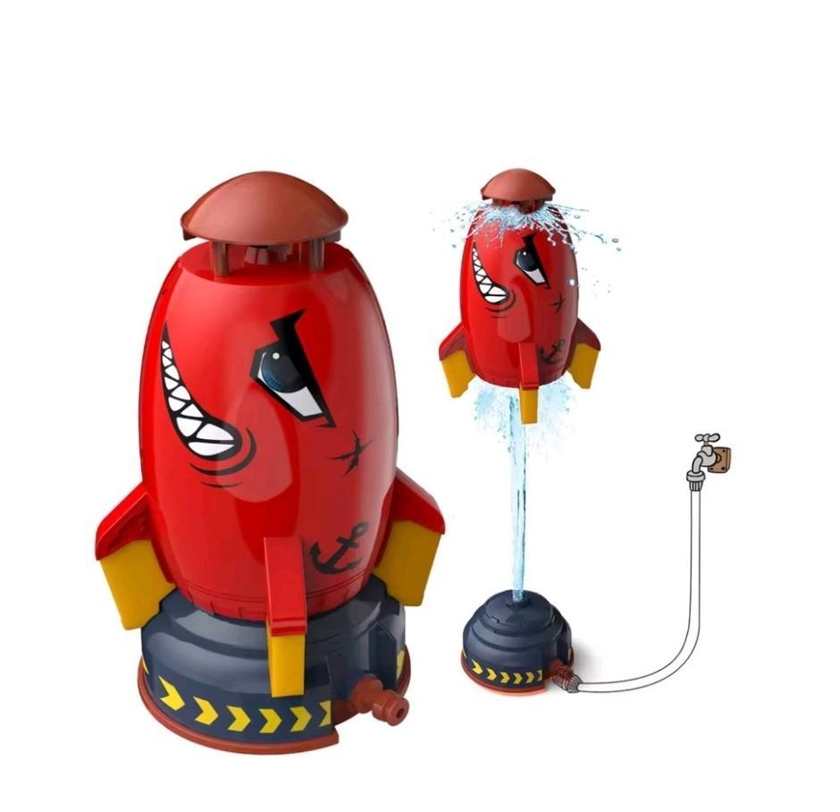 Outdoor Summer Rocket Splash Fountain kids toy