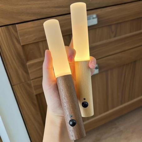 Veilleuse Murale LED en Bois 1